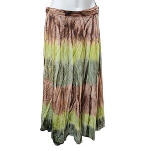 Belma wrap skirt tie dye vintage 90s y2k hippie maxi festival one size